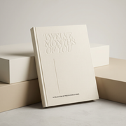 Cream linen keepsake album studio image