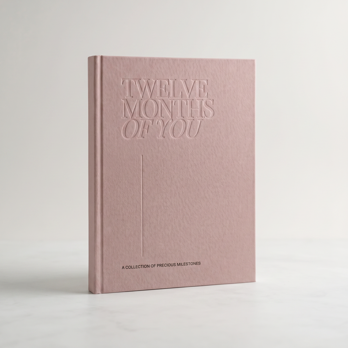 Blush linen keepsake album