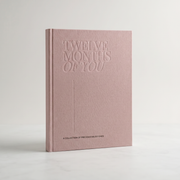 Blush linen keepsake album